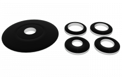 Radi�torov� rozeta �ierna 15-18-22 mm